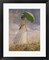Framed Art Woman with Sunshade by Claude Monet Wall Decor 18x24 Artwork